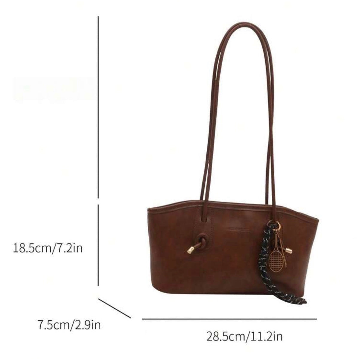Vintage Brown Bag/ Long Strap