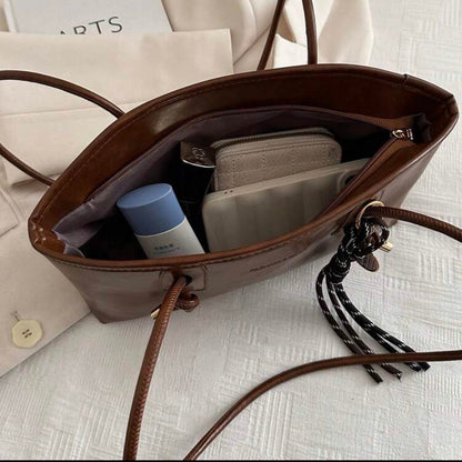 Vintage Brown Bag/ Long Strap