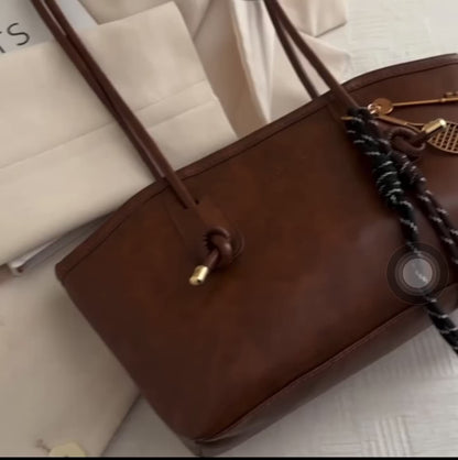 Vintage Brown Bag/ Long Strap